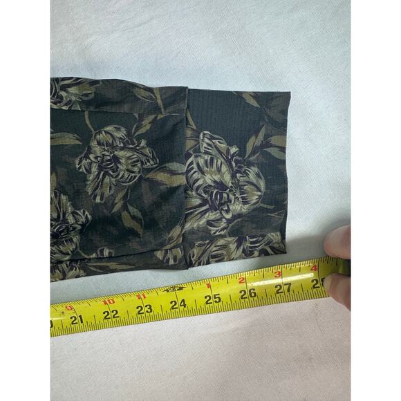 Athleta Women's sz 4 Trekkie North Printed Joggers Mid Rise Olive Green Floral - Picture 9 of 11
